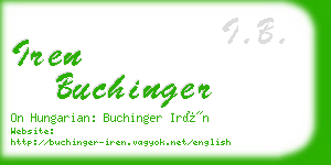 iren buchinger business card